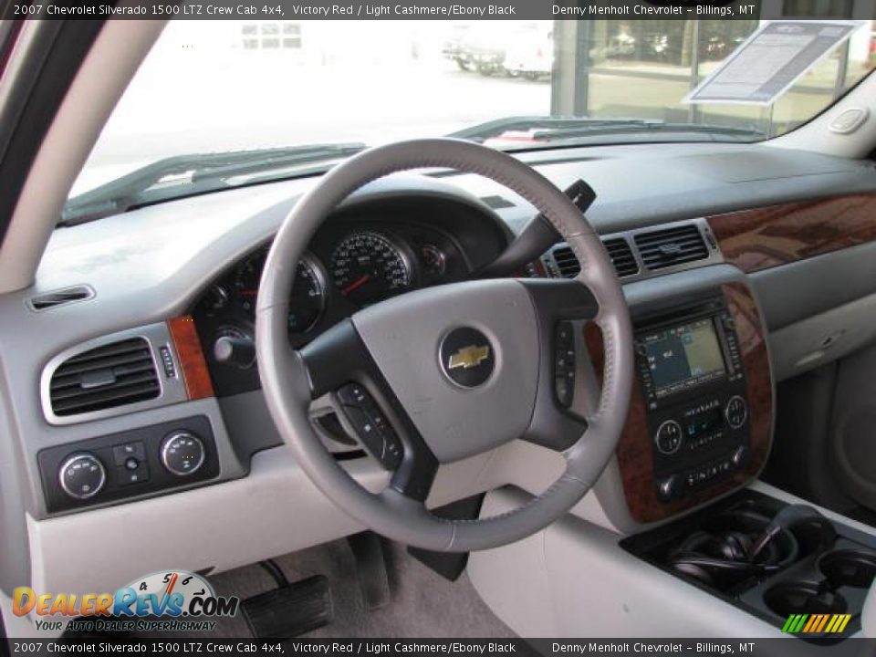 2007 Chevrolet Silverado 1500 LTZ Crew Cab 4x4 Victory Red / Light Cashmere/Ebony Black Photo #5