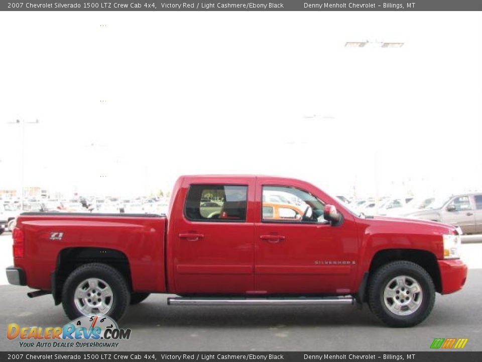2007 Chevrolet Silverado 1500 LTZ Crew Cab 4x4 Victory Red / Light Cashmere/Ebony Black Photo #11