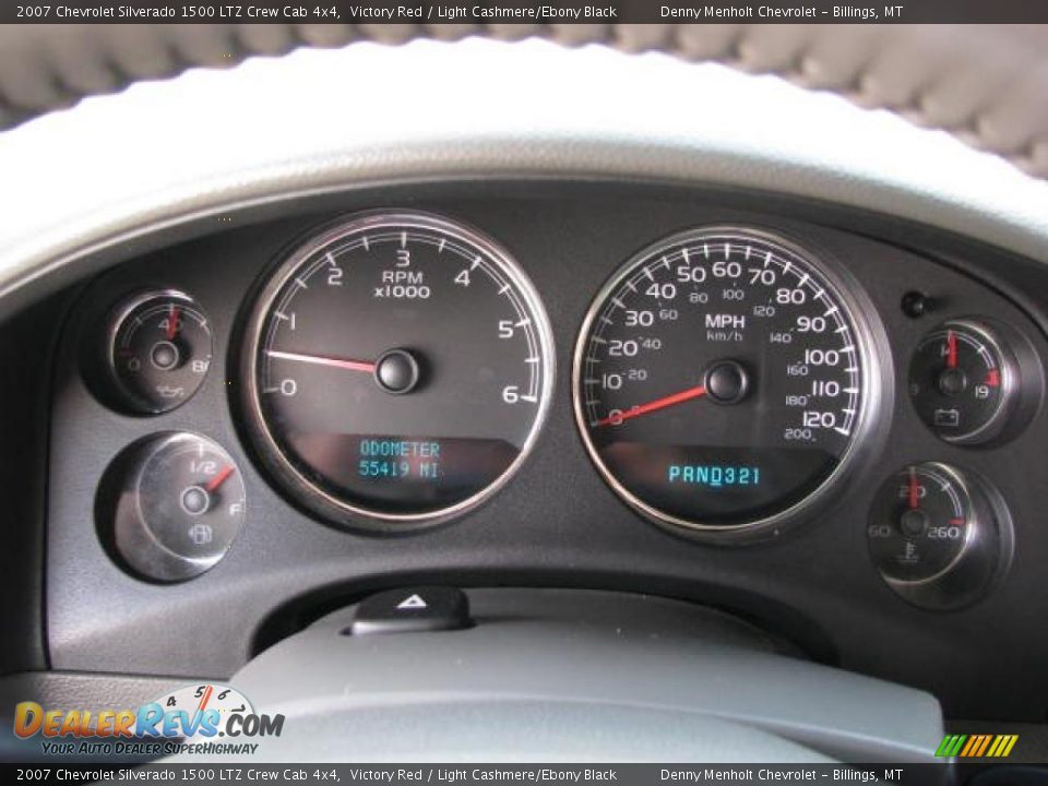 2007 Chevrolet Silverado 1500 LTZ Crew Cab 4x4 Victory Red / Light Cashmere/Ebony Black Photo #16