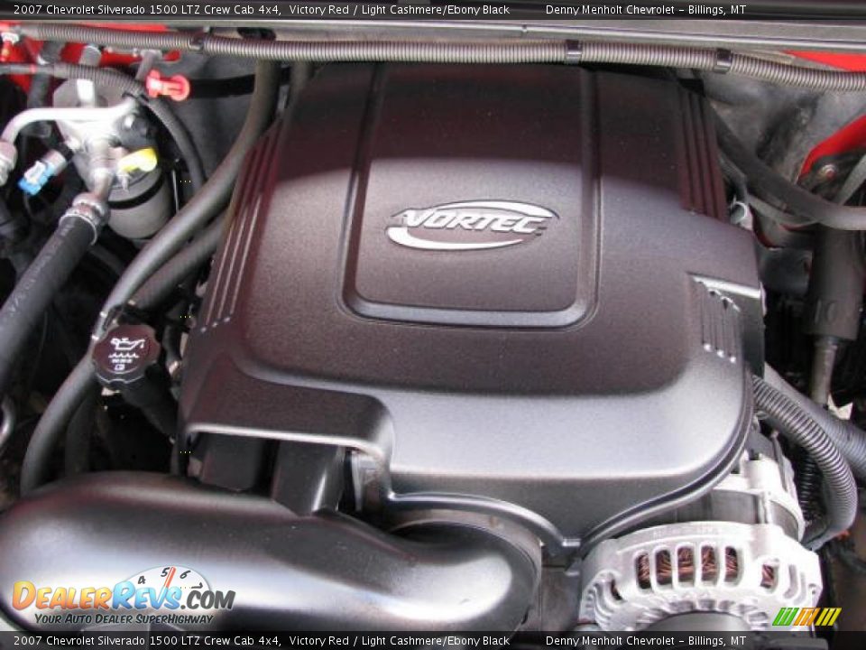2007 Chevrolet Silverado 1500 LTZ Crew Cab 4x4 Victory Red / Light Cashmere/Ebony Black Photo #17