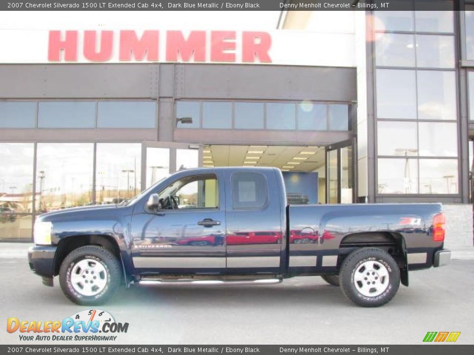 2007 Chevrolet Silverado 1500 LT Extended Cab 4x4 Dark Blue Metallic / Ebony Black Photo #1