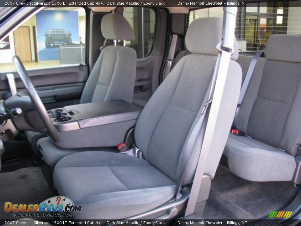 2007 Chevrolet Silverado 1500 LT Extended Cab 4x4 Dark Blue Metallic / Ebony Black Photo #4