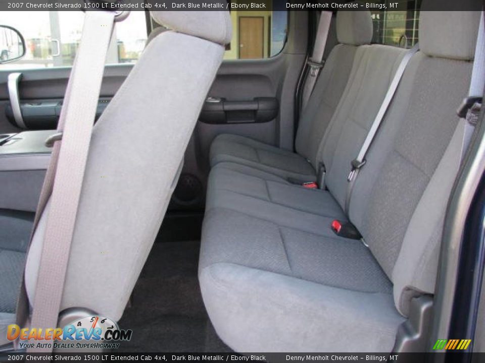 2007 Chevrolet Silverado 1500 LT Extended Cab 4x4 Dark Blue Metallic / Ebony Black Photo #7