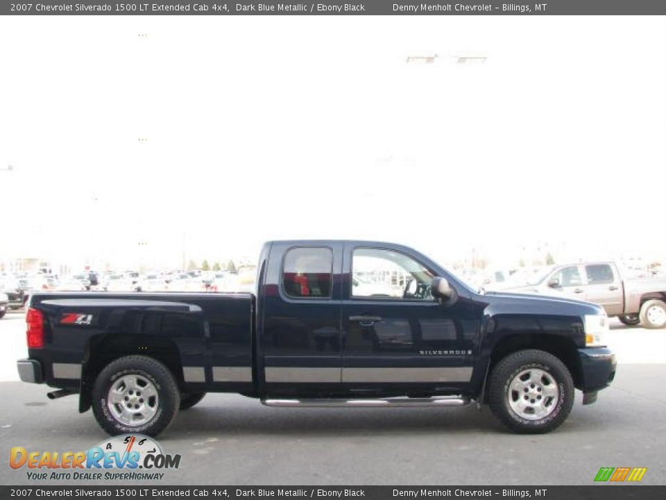 2007 Chevrolet Silverado 1500 LT Extended Cab 4x4 Dark Blue Metallic / Ebony Black Photo #9