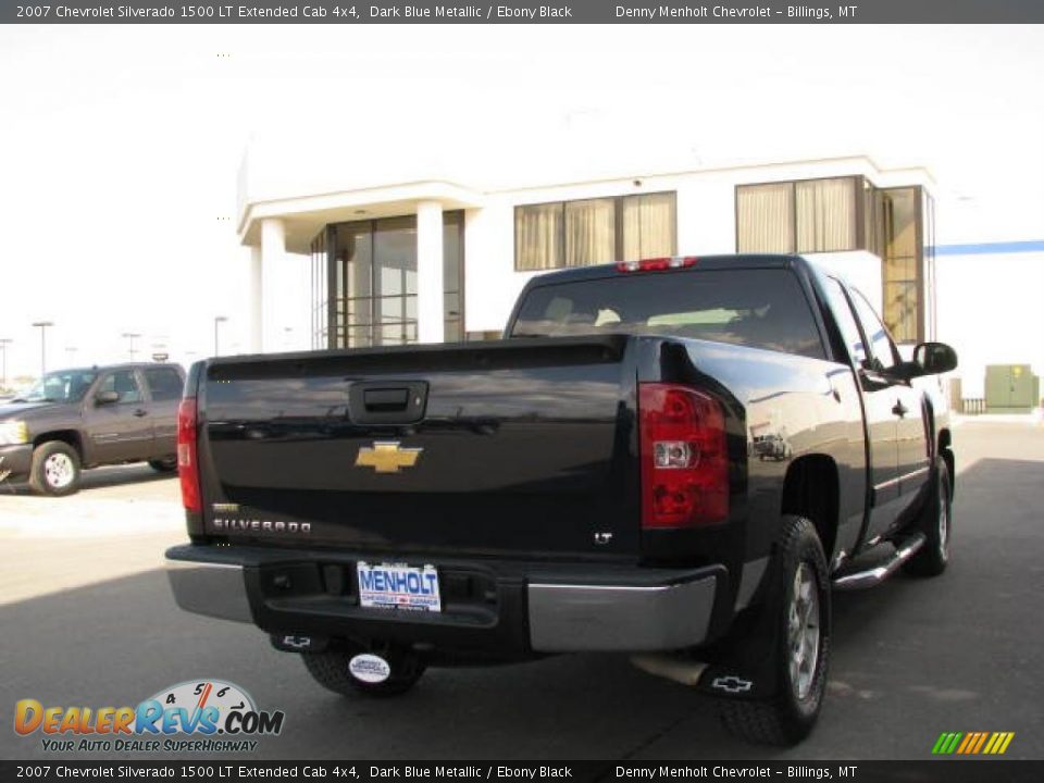 2007 Chevrolet Silverado 1500 LT Extended Cab 4x4 Dark Blue Metallic / Ebony Black Photo #10