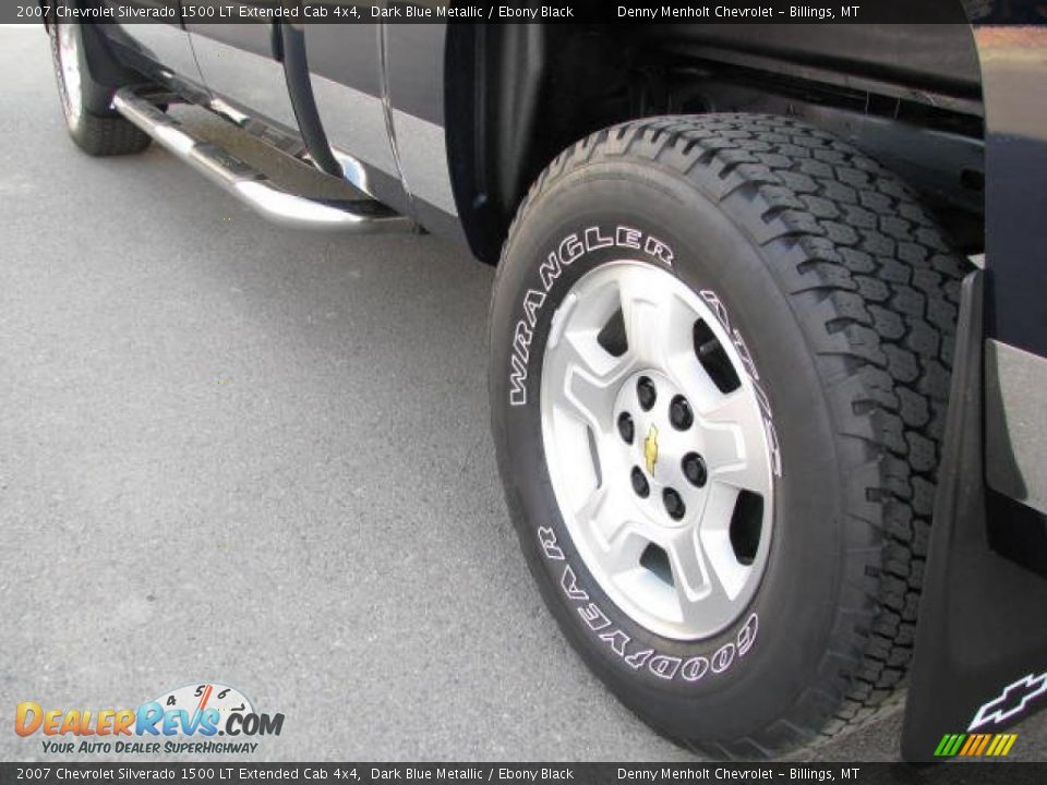 2007 Chevrolet Silverado 1500 LT Extended Cab 4x4 Dark Blue Metallic / Ebony Black Photo #11