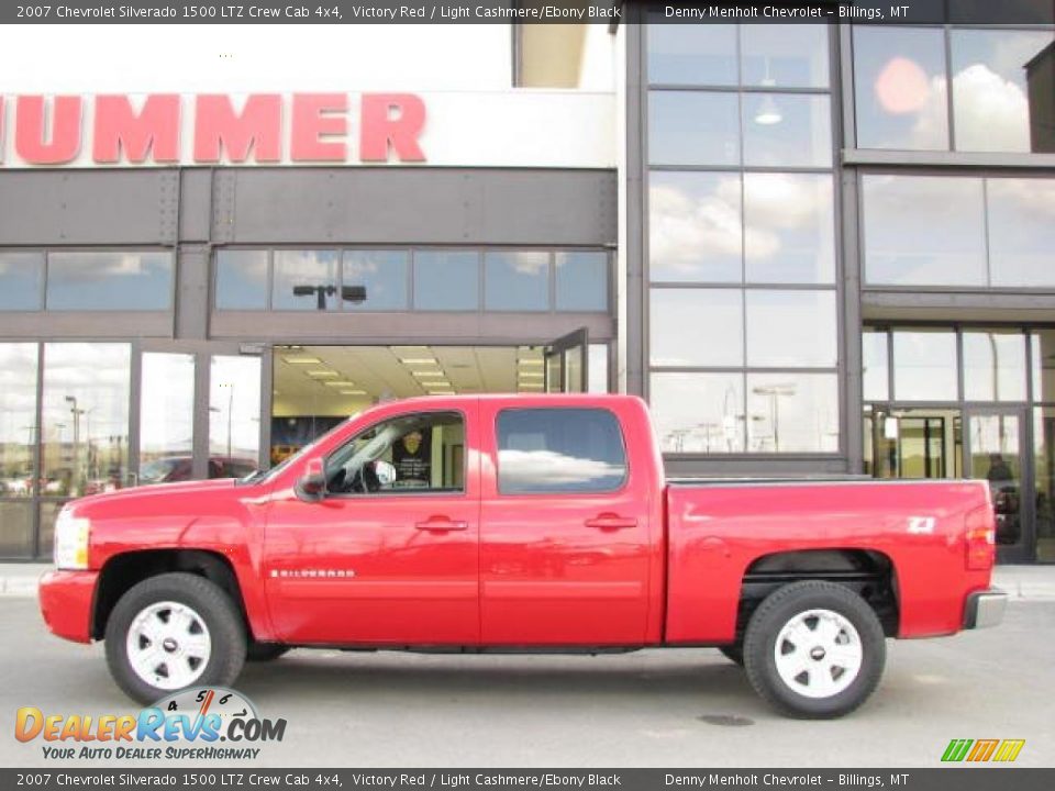 2007 Chevrolet Silverado 1500 LTZ Crew Cab 4x4 Victory Red / Light Cashmere/Ebony Black Photo #1