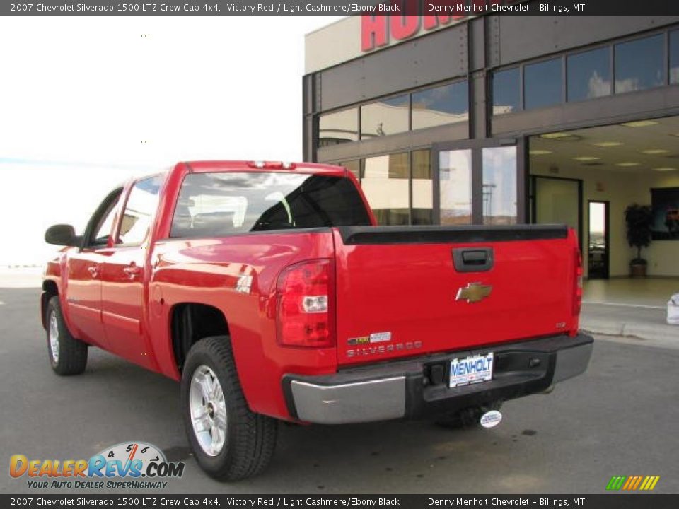 2007 Chevrolet Silverado 1500 LTZ Crew Cab 4x4 Victory Red / Light Cashmere/Ebony Black Photo #3