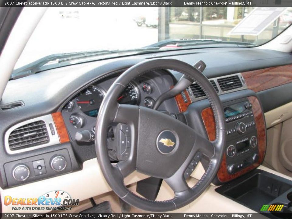 2007 Chevrolet Silverado 1500 LTZ Crew Cab 4x4 Victory Red / Light Cashmere/Ebony Black Photo #5