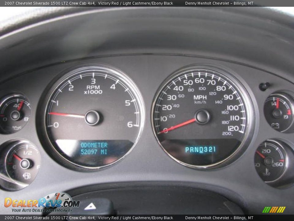 2007 Chevrolet Silverado 1500 LTZ Crew Cab 4x4 Victory Red / Light Cashmere/Ebony Black Photo #13