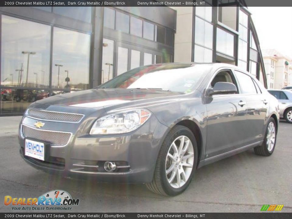 2009 Chevrolet Malibu LTZ Sedan Dark Gray Metallic / Ebony/Brick Photo #2