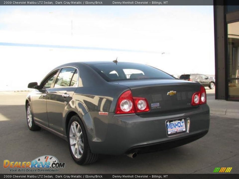 2009 Chevrolet Malibu LTZ Sedan Dark Gray Metallic / Ebony/Brick Photo #3
