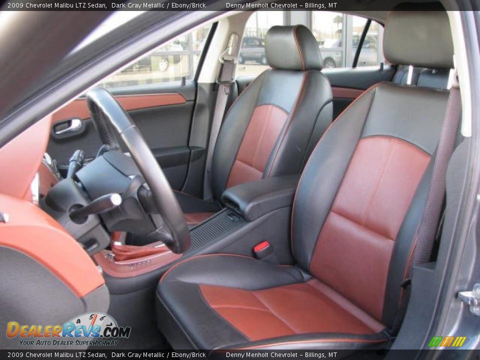 2009 Chevrolet Malibu LTZ Sedan Dark Gray Metallic / Ebony/Brick Photo #4