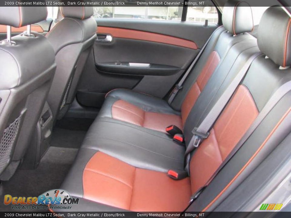 2009 Chevrolet Malibu LTZ Sedan Dark Gray Metallic / Ebony/Brick Photo #7
