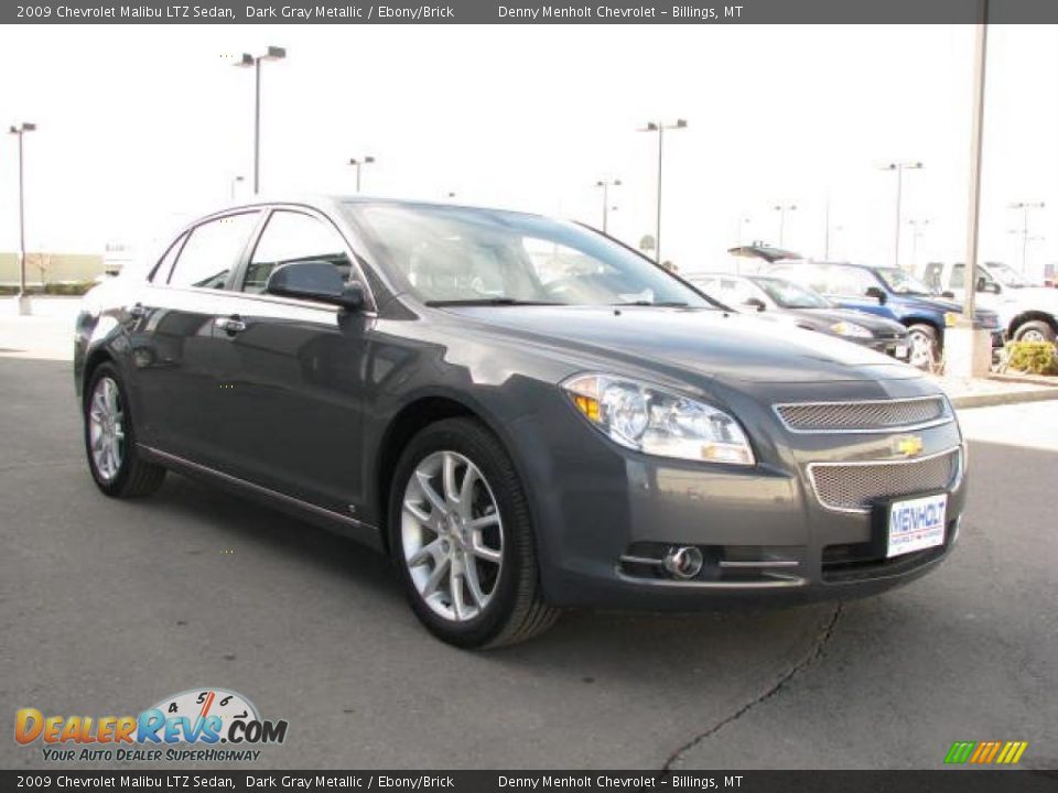 2009 Chevrolet Malibu LTZ Sedan Dark Gray Metallic / Ebony/Brick Photo #8