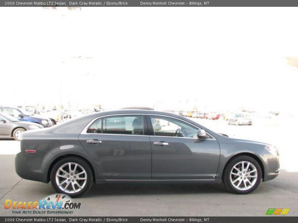 2009 Chevrolet Malibu LTZ Sedan Dark Gray Metallic / Ebony/Brick Photo #9