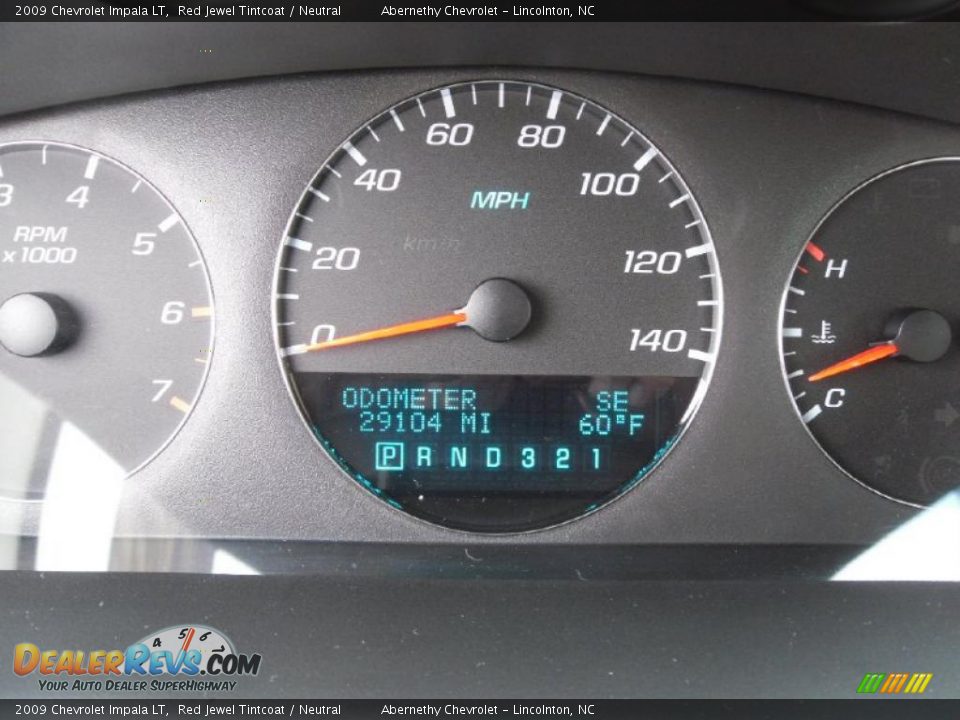 2009 Chevrolet Impala LT Red Jewel Tintcoat / Neutral Photo #24
