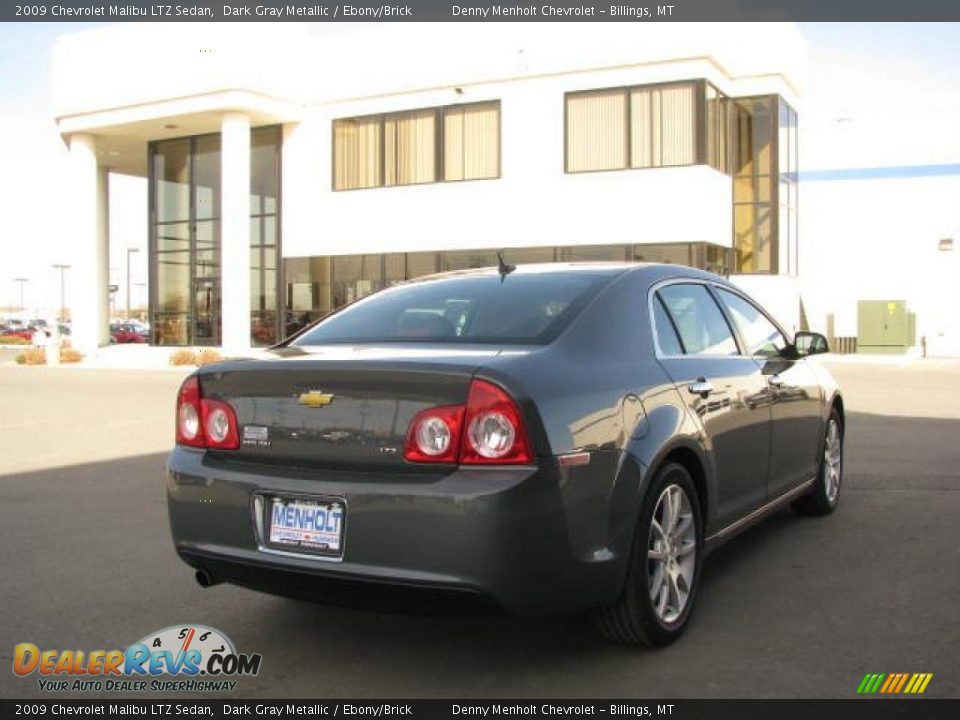 2009 Chevrolet Malibu LTZ Sedan Dark Gray Metallic / Ebony/Brick Photo #10