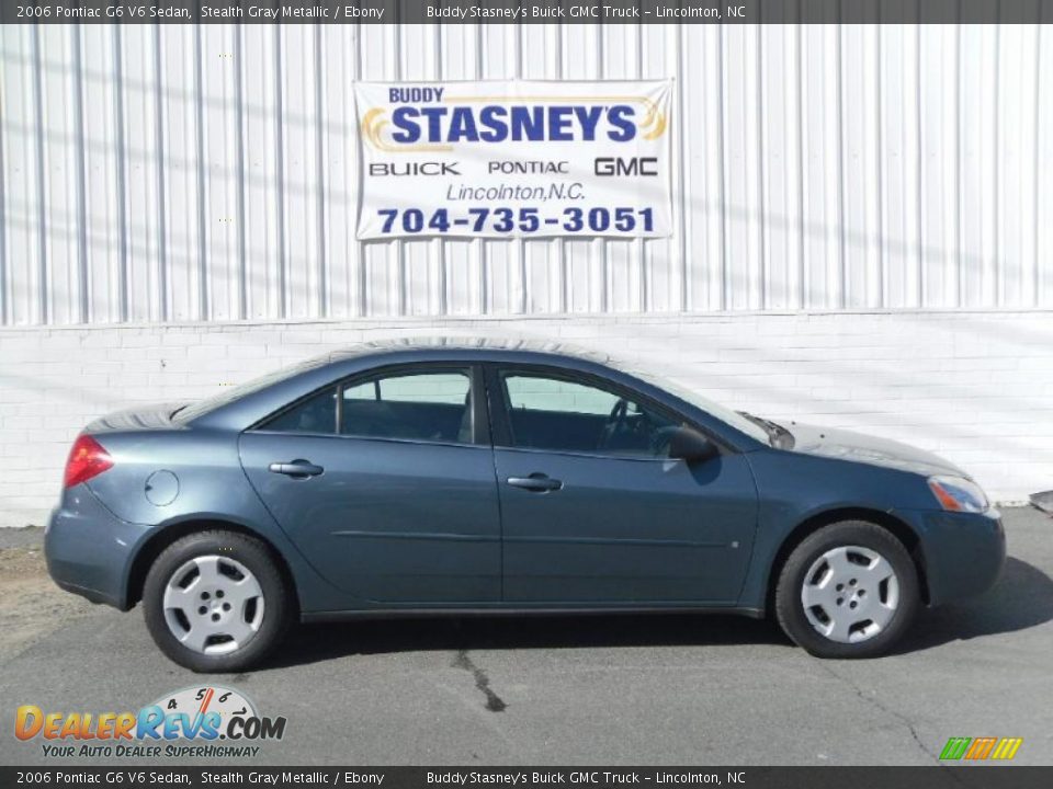 2006 Pontiac G6 V6 Sedan Stealth Gray Metallic / Ebony Photo #1