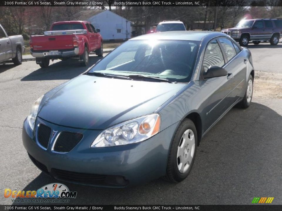 2006 Pontiac G6 V6 Sedan Stealth Gray Metallic / Ebony Photo #2