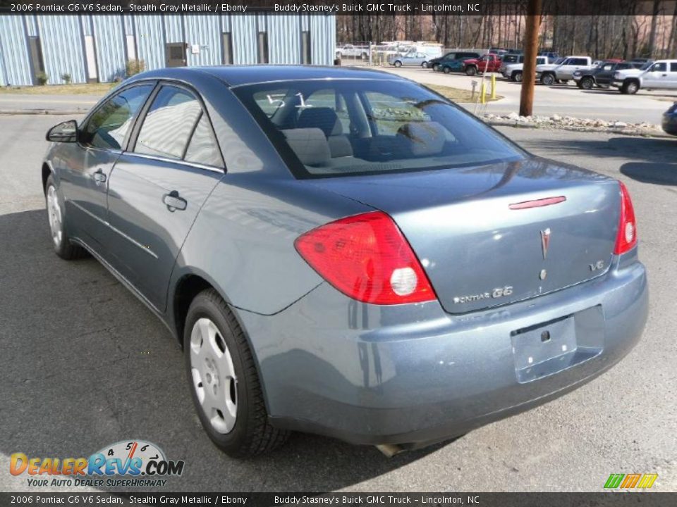 2006 Pontiac G6 V6 Sedan Stealth Gray Metallic / Ebony Photo #3