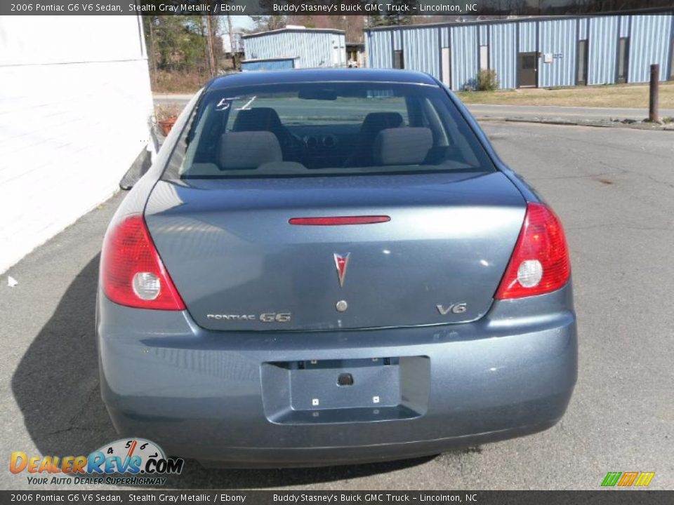 2006 Pontiac G6 V6 Sedan Stealth Gray Metallic / Ebony Photo #4