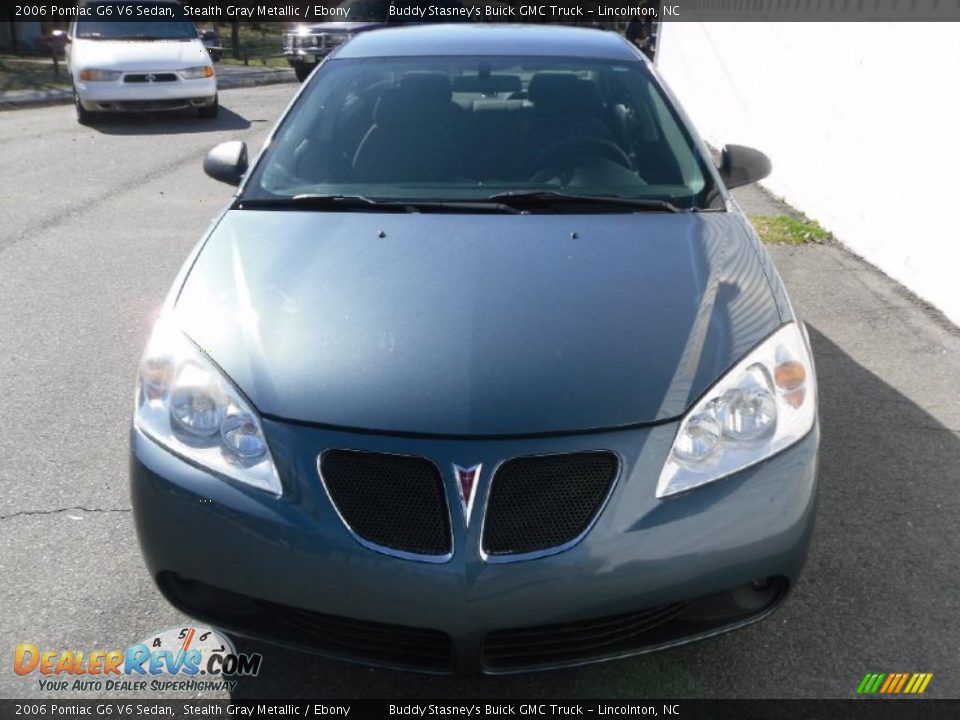 2006 Pontiac G6 V6 Sedan Stealth Gray Metallic / Ebony Photo #7