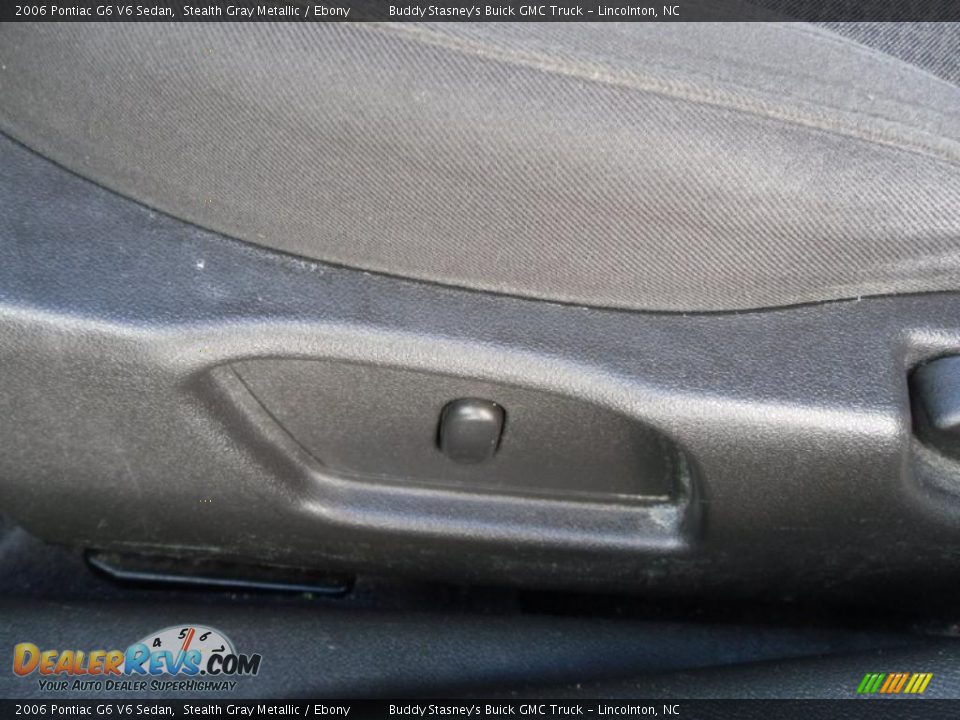 2006 Pontiac G6 V6 Sedan Stealth Gray Metallic / Ebony Photo #10