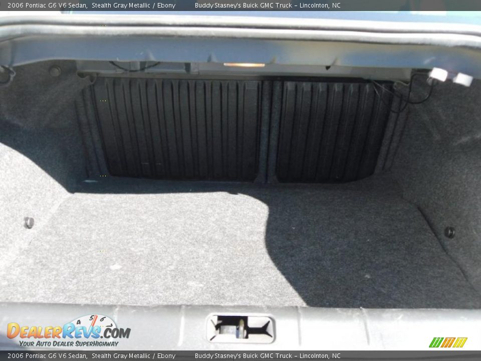 2006 Pontiac G6 V6 Sedan Stealth Gray Metallic / Ebony Photo #17