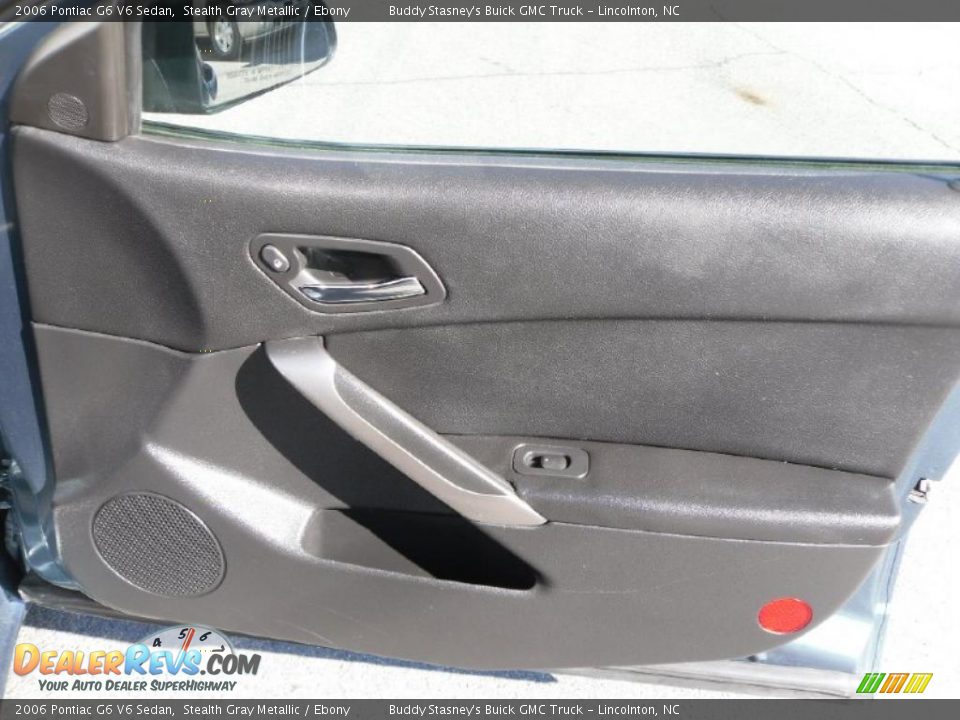 2006 Pontiac G6 V6 Sedan Stealth Gray Metallic / Ebony Photo #21