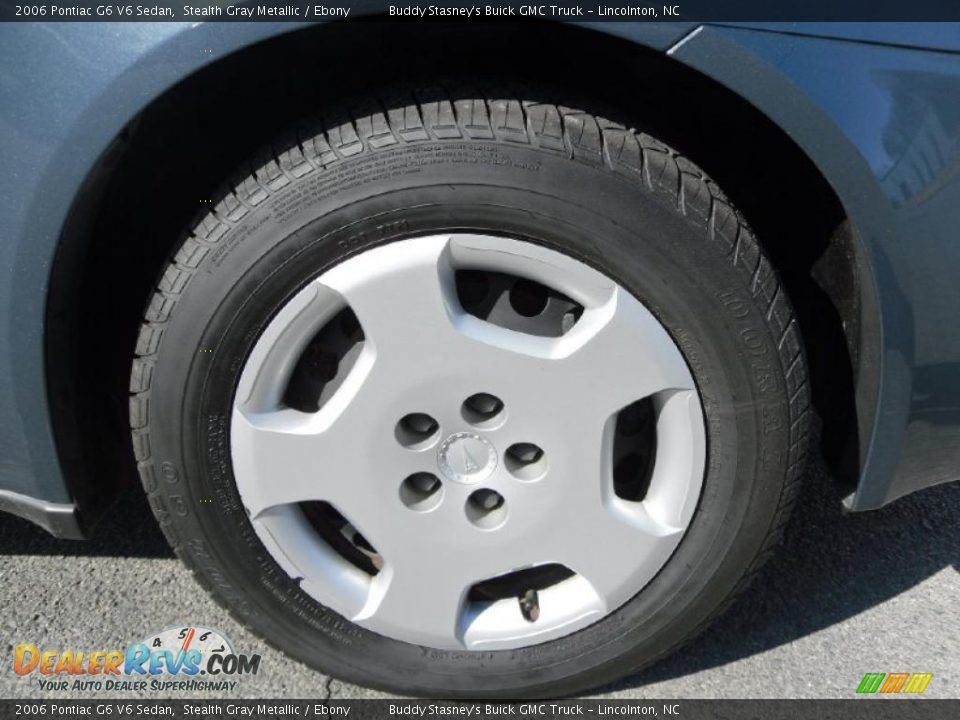 2006 Pontiac G6 V6 Sedan Stealth Gray Metallic / Ebony Photo #24
