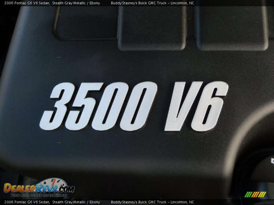 2006 Pontiac G6 V6 Sedan Stealth Gray Metallic / Ebony Photo #26