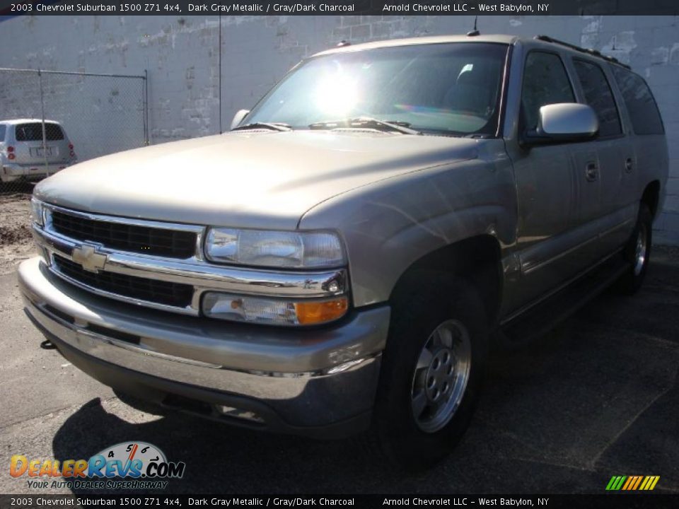2003 Chevrolet Suburban 1500 Z71 4x4 Dark Gray Metallic / Gray/Dark Charcoal Photo #1