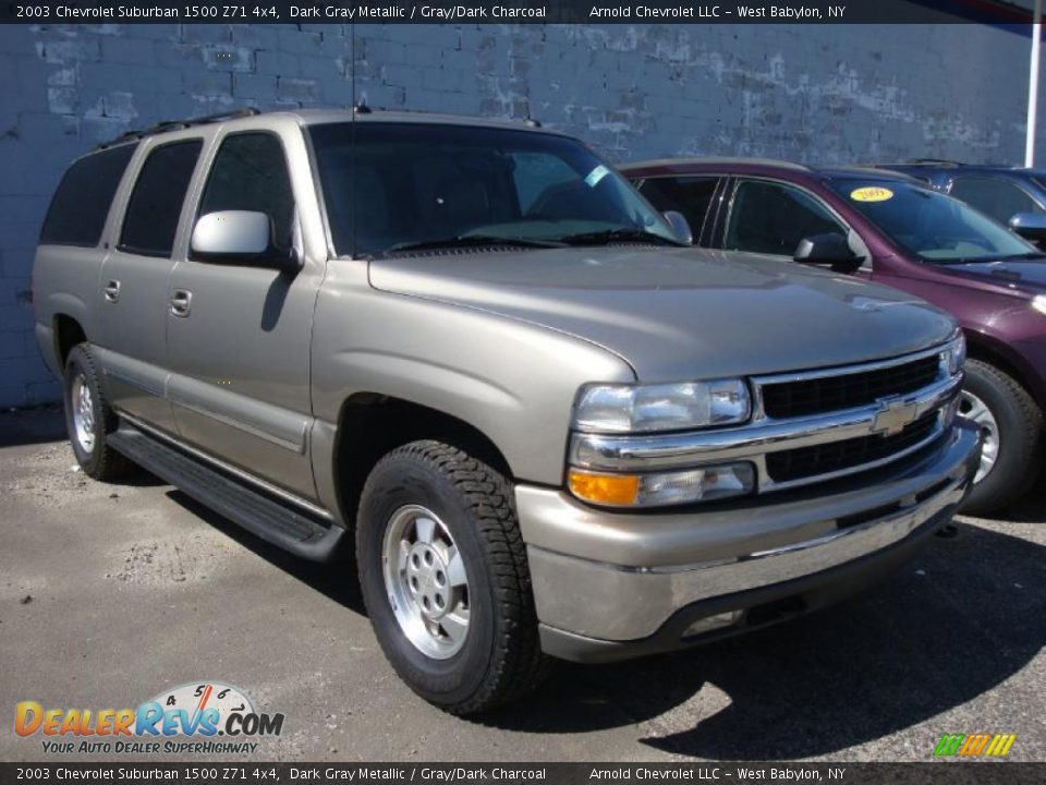 2003 Chevrolet Suburban 1500 Z71 4x4 Dark Gray Metallic / Gray/Dark Charcoal Photo #3