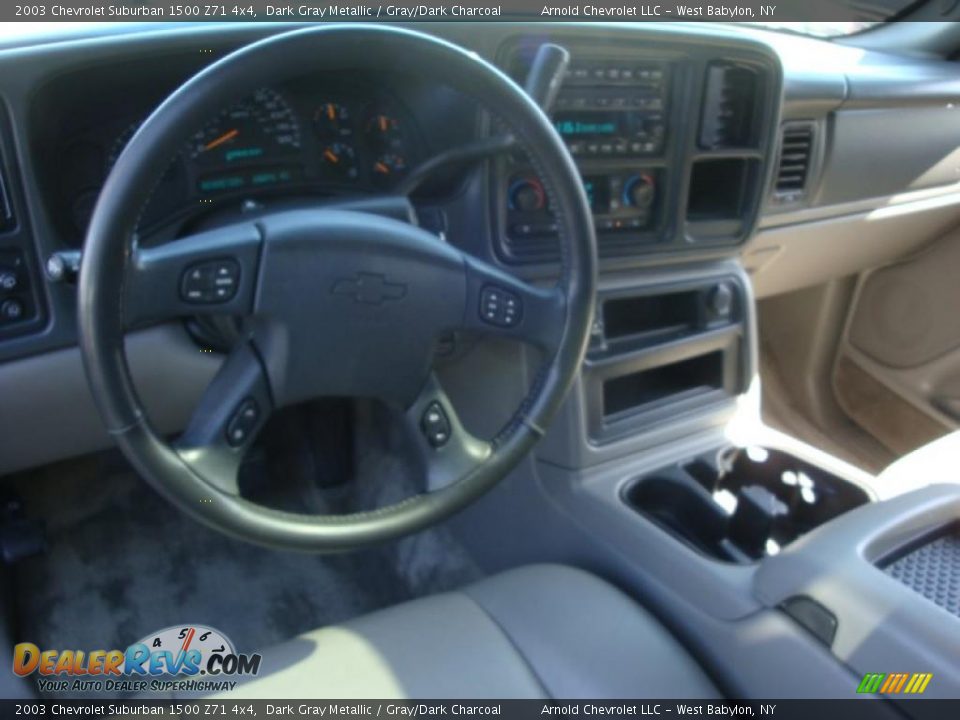 2003 Chevrolet Suburban 1500 Z71 4x4 Dark Gray Metallic / Gray/Dark Charcoal Photo #11