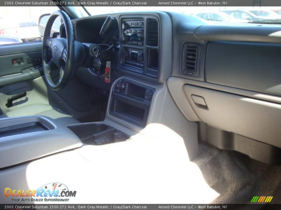 2003 Chevrolet Suburban 1500 Z71 4x4 Dark Gray Metallic / Gray/Dark Charcoal Photo #13