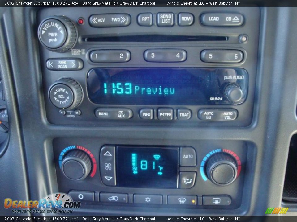 2003 Chevrolet Suburban 1500 Z71 4x4 Dark Gray Metallic / Gray/Dark Charcoal Photo #16