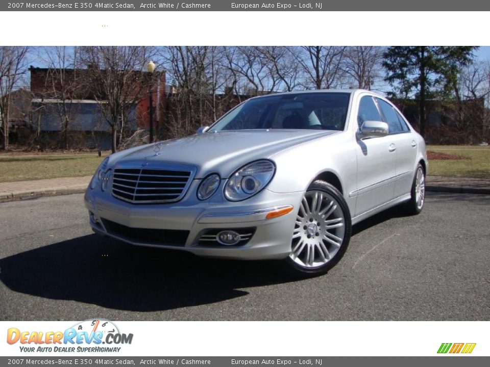 2007 Mercedes-Benz E 350 4Matic Sedan Arctic White / Cashmere Photo #1