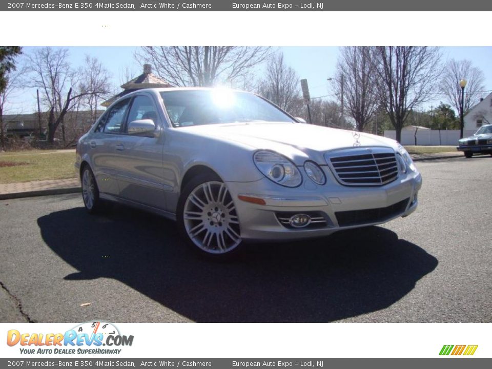 2007 Mercedes-Benz E 350 4Matic Sedan Arctic White / Cashmere Photo #2