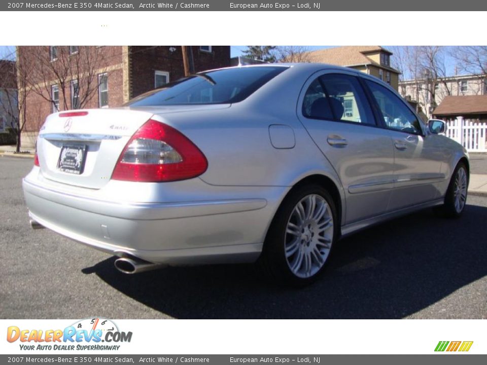 2007 Mercedes-Benz E 350 4Matic Sedan Arctic White / Cashmere Photo #4
