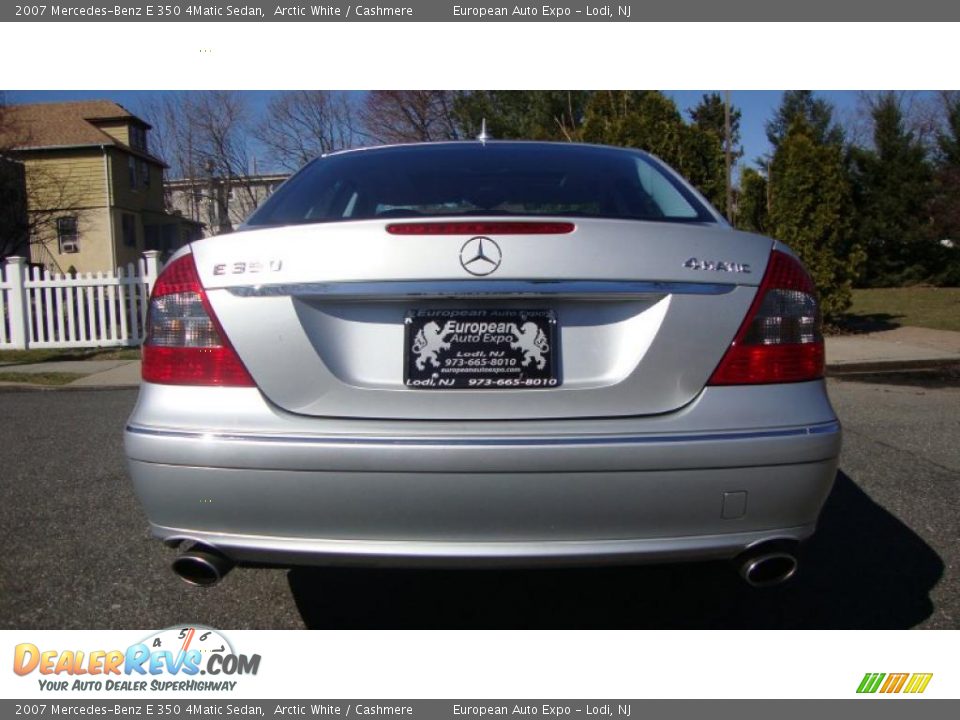 2007 Mercedes-Benz E 350 4Matic Sedan Arctic White / Cashmere Photo #6