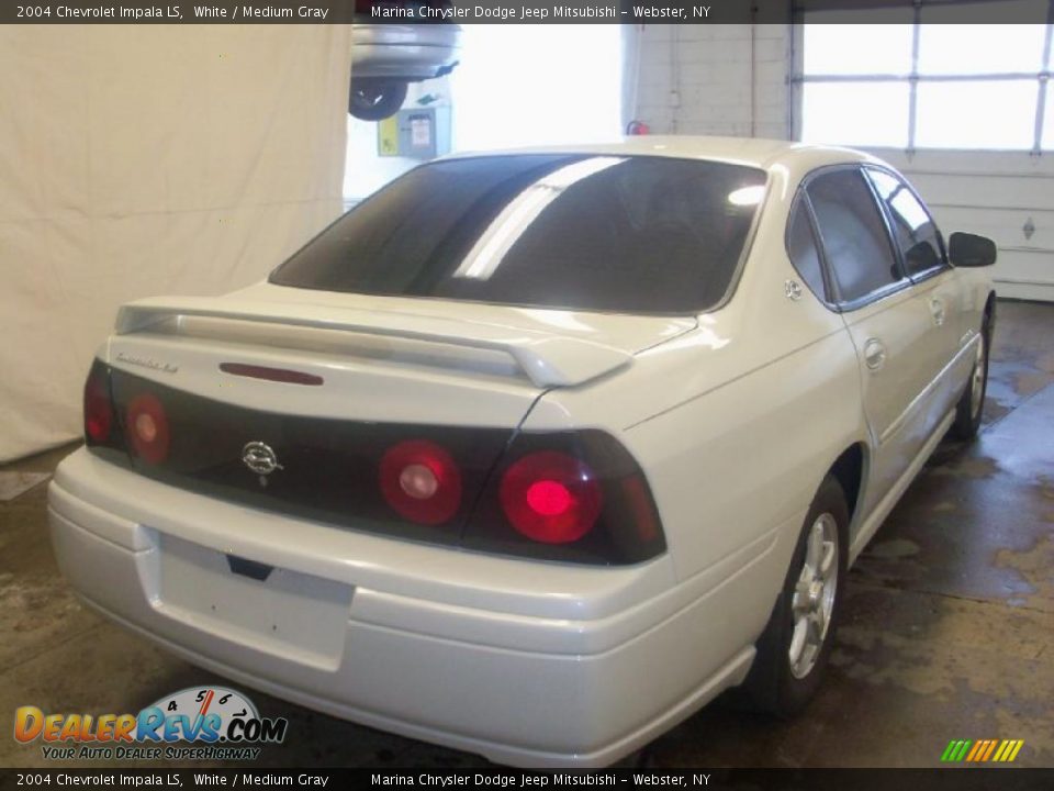 2004 Chevrolet Impala LS White / Medium Gray Photo #8
