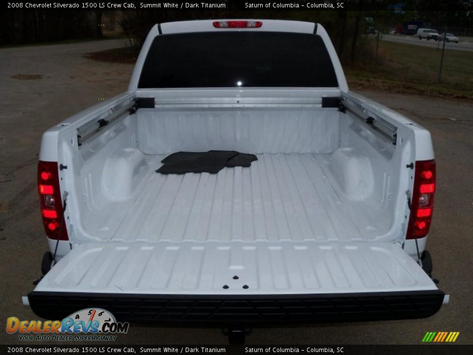 2008 Chevrolet Silverado 1500 LS Crew Cab Summit White / Dark Titanium Photo #16