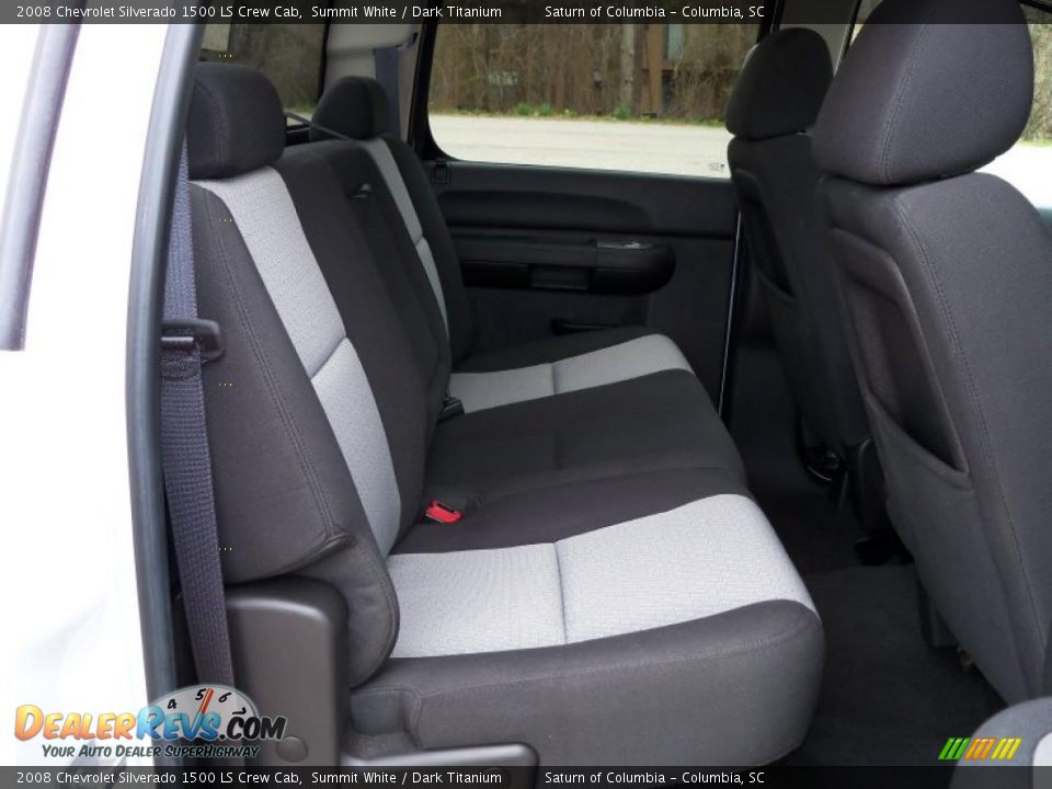2008 Chevrolet Silverado 1500 LS Crew Cab Summit White / Dark Titanium Photo #24
