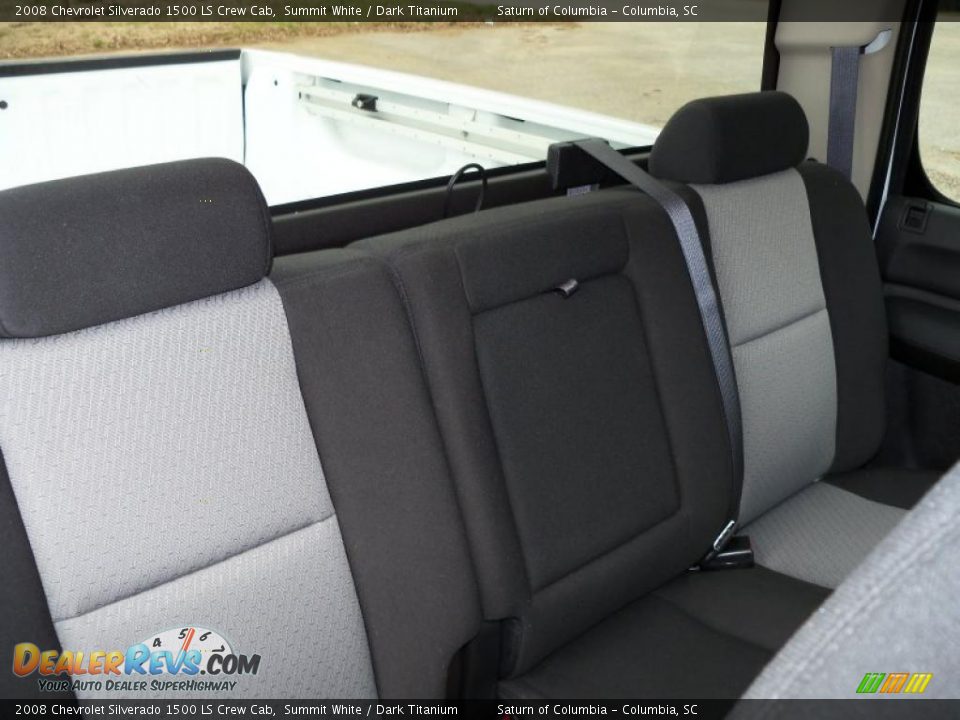 2008 Chevrolet Silverado 1500 LS Crew Cab Summit White / Dark Titanium Photo #25