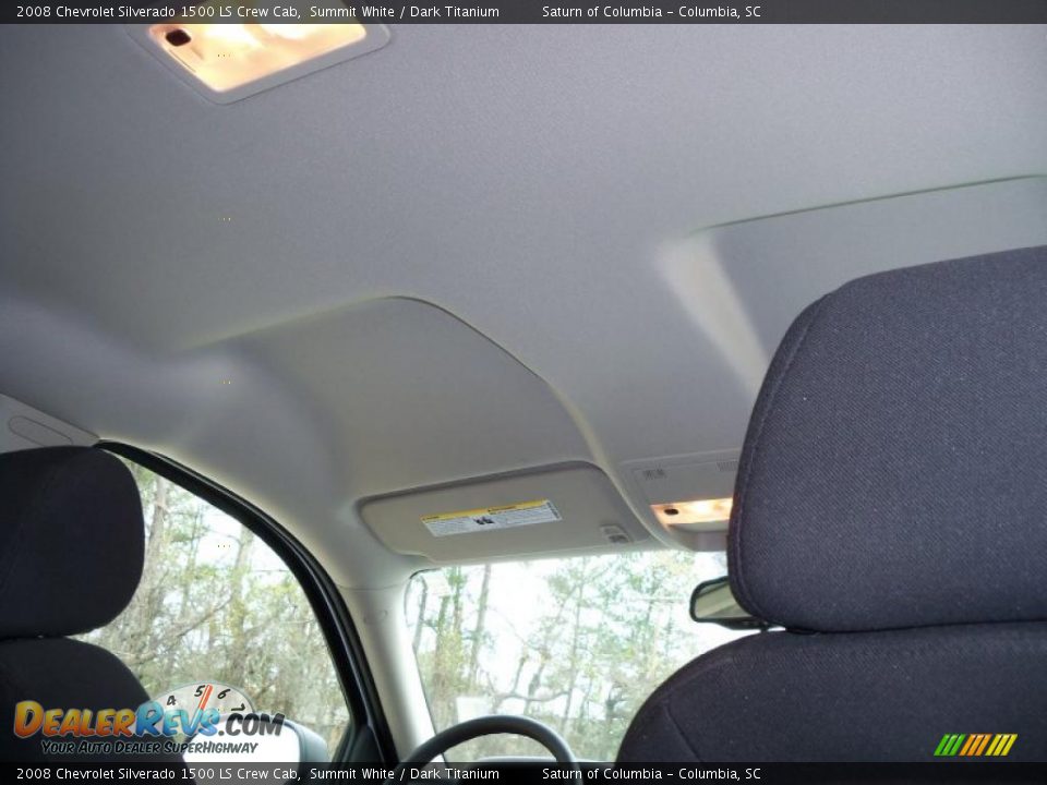 2008 Chevrolet Silverado 1500 LS Crew Cab Summit White / Dark Titanium Photo #26