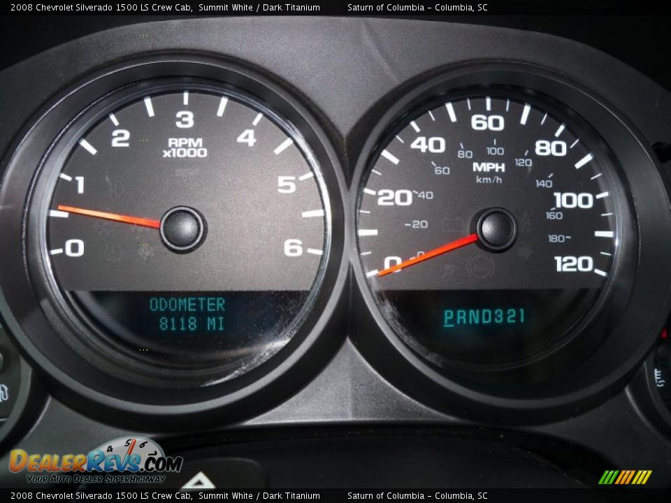 2008 Chevrolet Silverado 1500 LS Crew Cab Summit White / Dark Titanium Photo #28