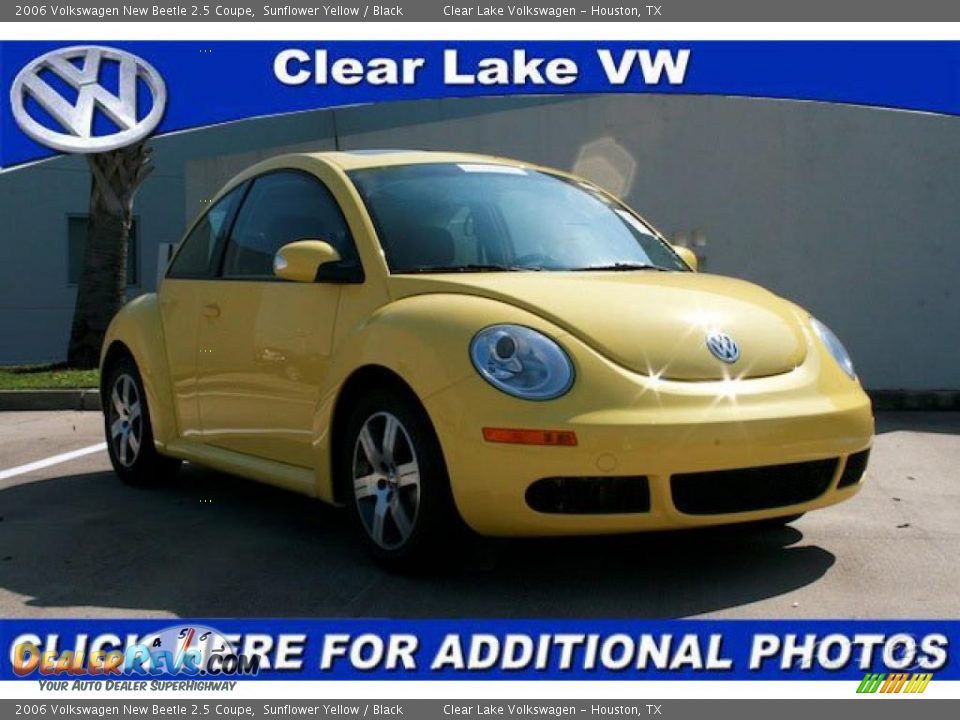 2006 Volkswagen New Beetle 2.5 Coupe Sunflower Yellow / Black Photo #1