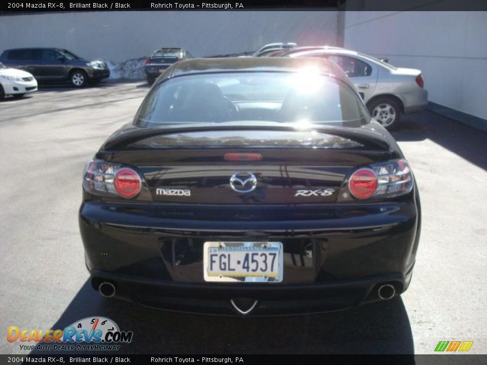 2004 Mazda RX-8 Brilliant Black / Black Photo #3