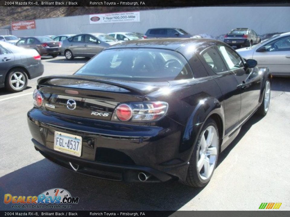 2004 Mazda RX-8 Brilliant Black / Black Photo #4